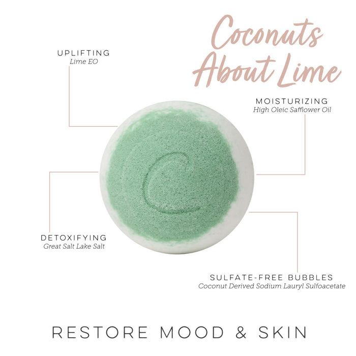 Coconuts About Lime Therapy Bomb (Moisturizing Bath Bomb)