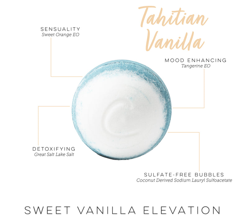 Tahitian Vanilla Therapy Bath Bomb (Sensual Bubble Bath)