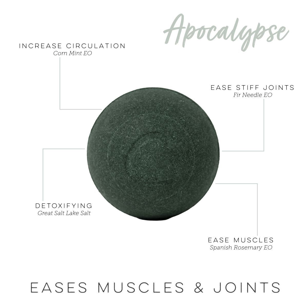 Apocalypse Therapy Bath Bomb (Muscle Recovery)