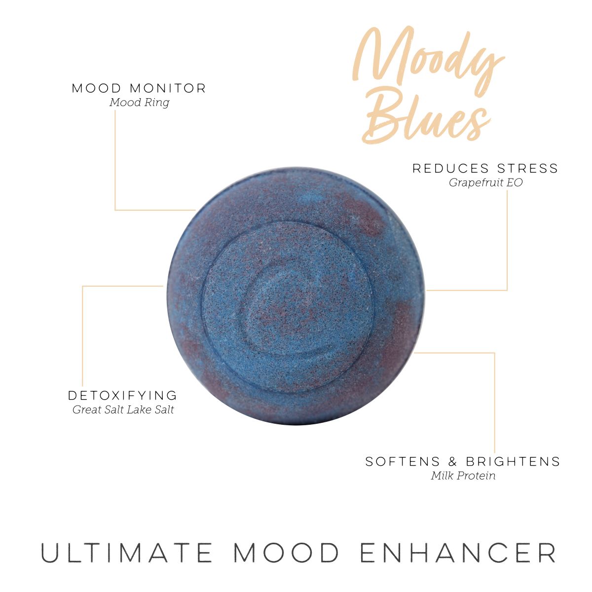 Moody Blues Therapy Bomb (Mood Ring Milk Bath Bomb)