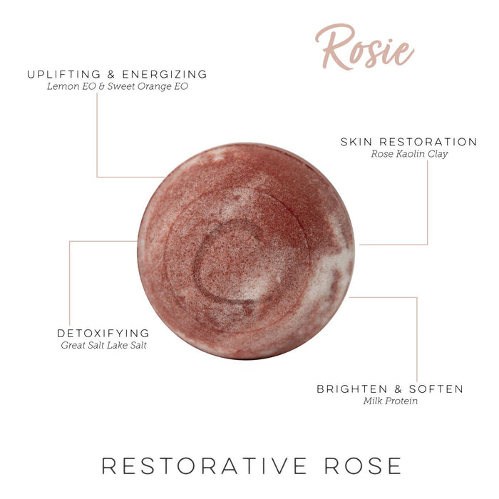 Rosie Therapy Bath Bomb (Skin Restoration Milk Bath)