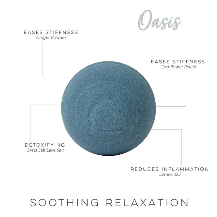 Oasis Therapy Bomb (Reduce Inflammation Botanical Bath Bomb)