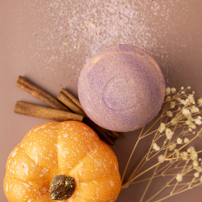 Pumpkin Spice Therapy Bath Bomb  (Autumn Seasonal Milk Bath)