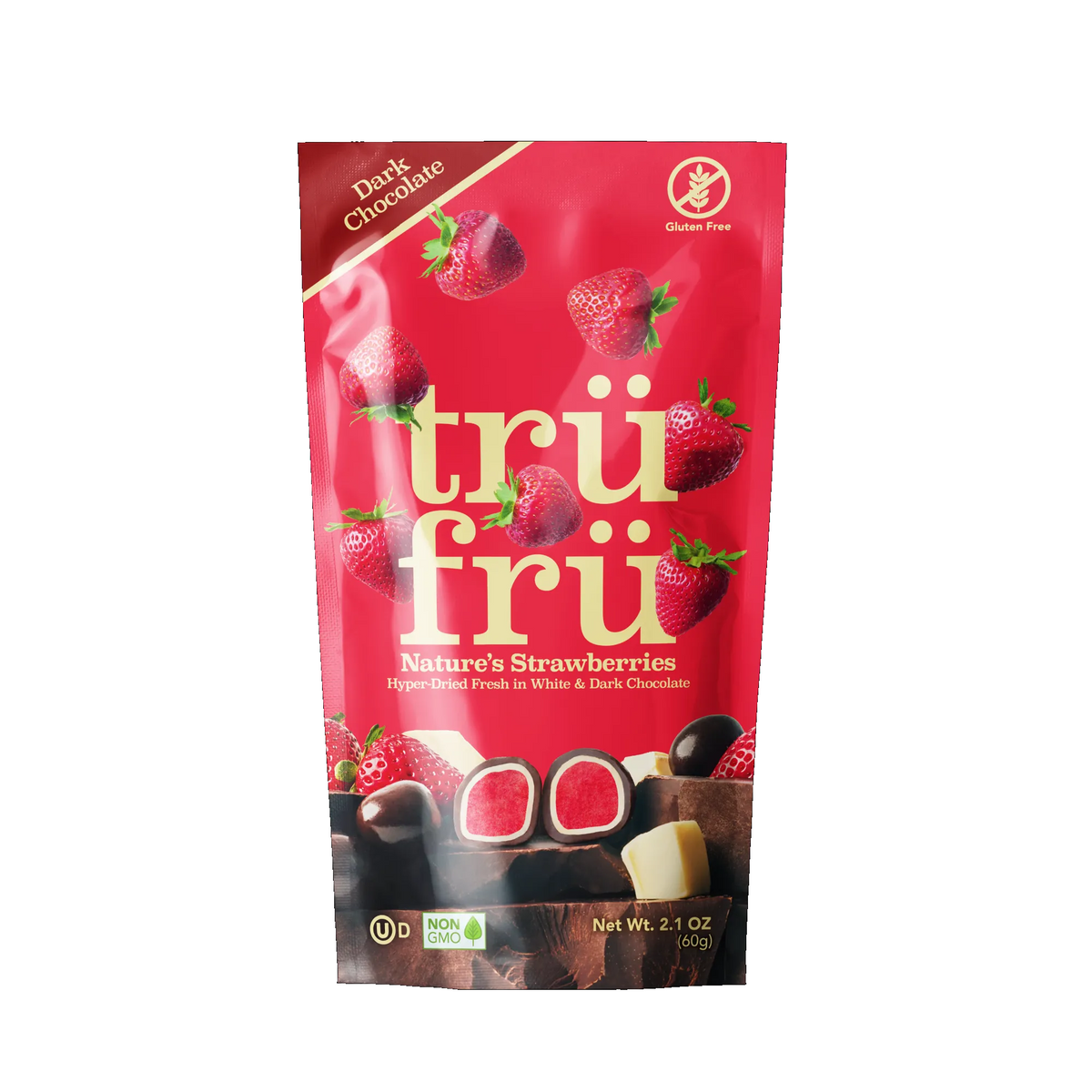 Trü Frü - Dark Chocolate Strawberries (2.1oz) — Cosset, Inc.